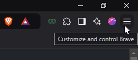 Right-clicking on the extension icon